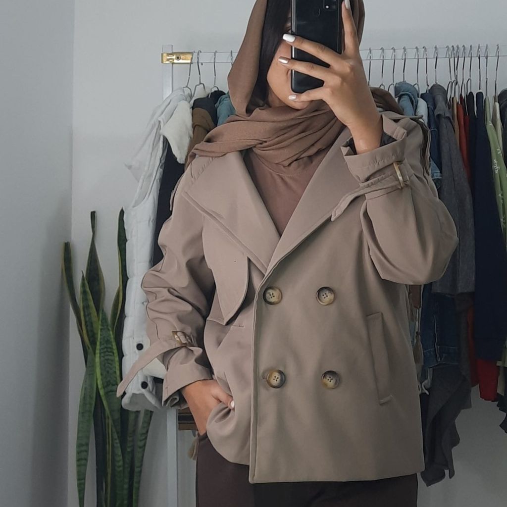 قیمت ارزان ترنج کت کوتاه پارچه سانتانا مدل دیانا دلسا