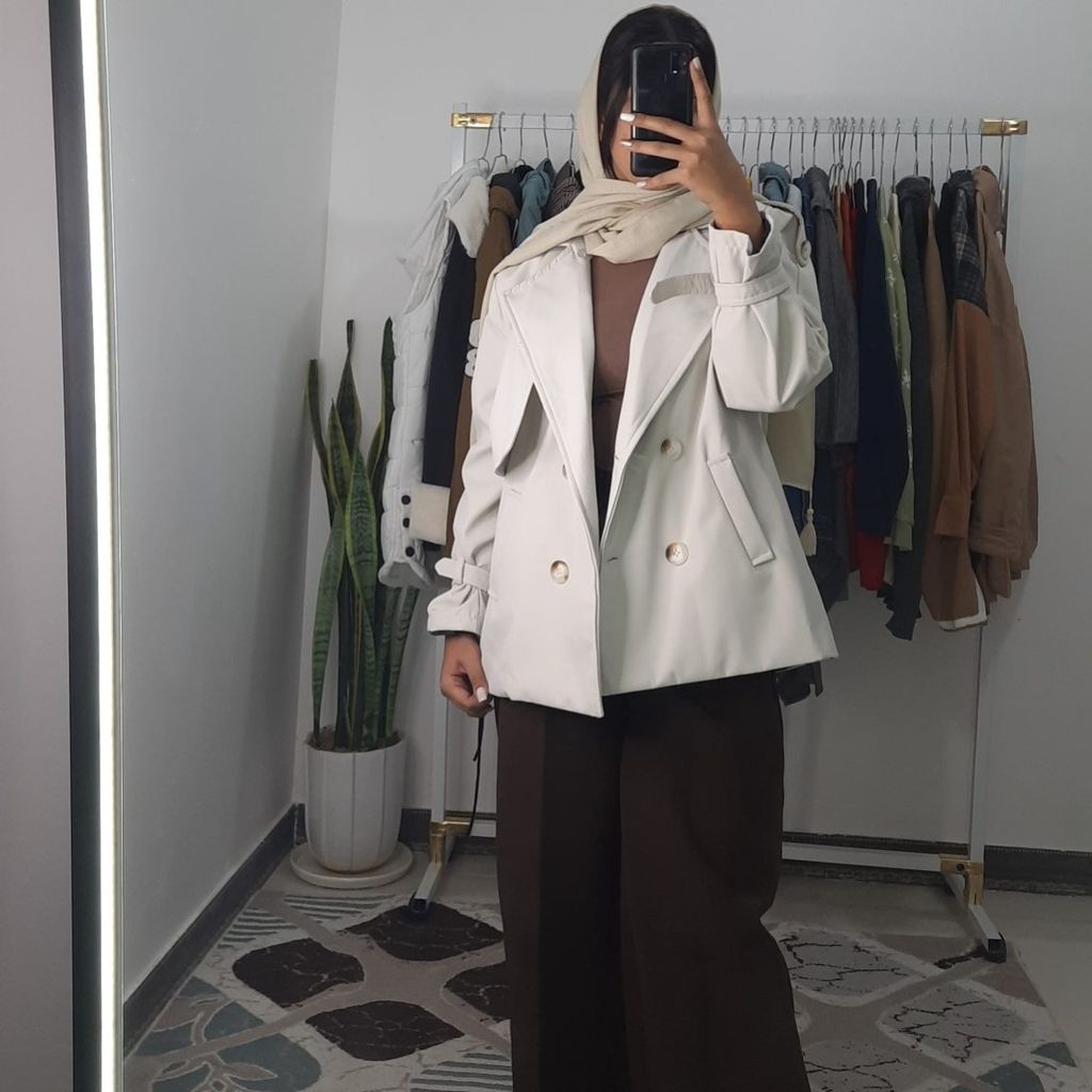 قیمت ترنج کت کوتاه پارچه سانتانا مدل دیانا دلسا