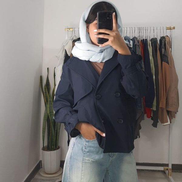 ترنج کت کوتاه پارچه سانتانا مدل دیانا دلسا