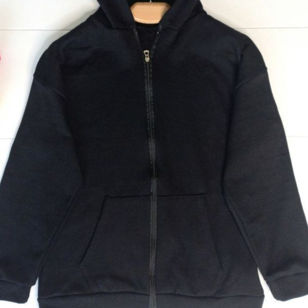 سوییشرت زنانه طرح جلو زیپ ساده