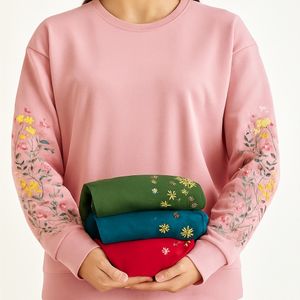 بلوز زنانه آستین پفکی گلدار