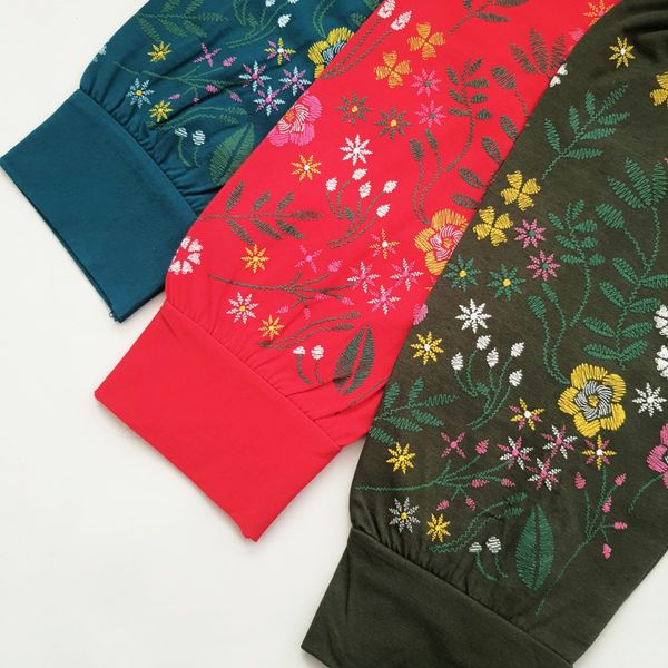 بلوز زنانه آستین پفکی گلدار