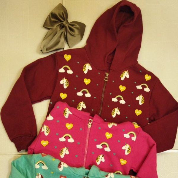 سویشرت یا هودی کلاهدار رنگین کمانی دخترانه sr65t