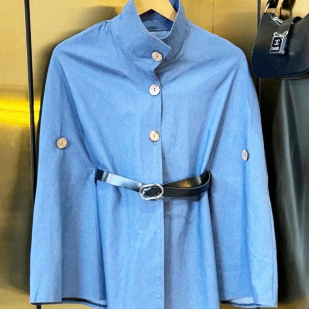 خرید اینترنتی مانتو شنلی تنسل