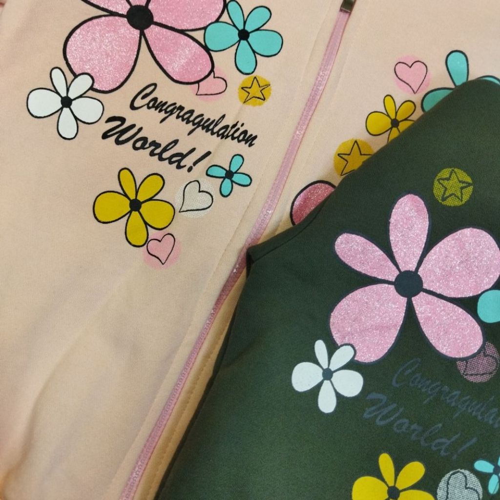 مشخصات سویشرت یا هودی جلو زیپ دخترانه jl7ty