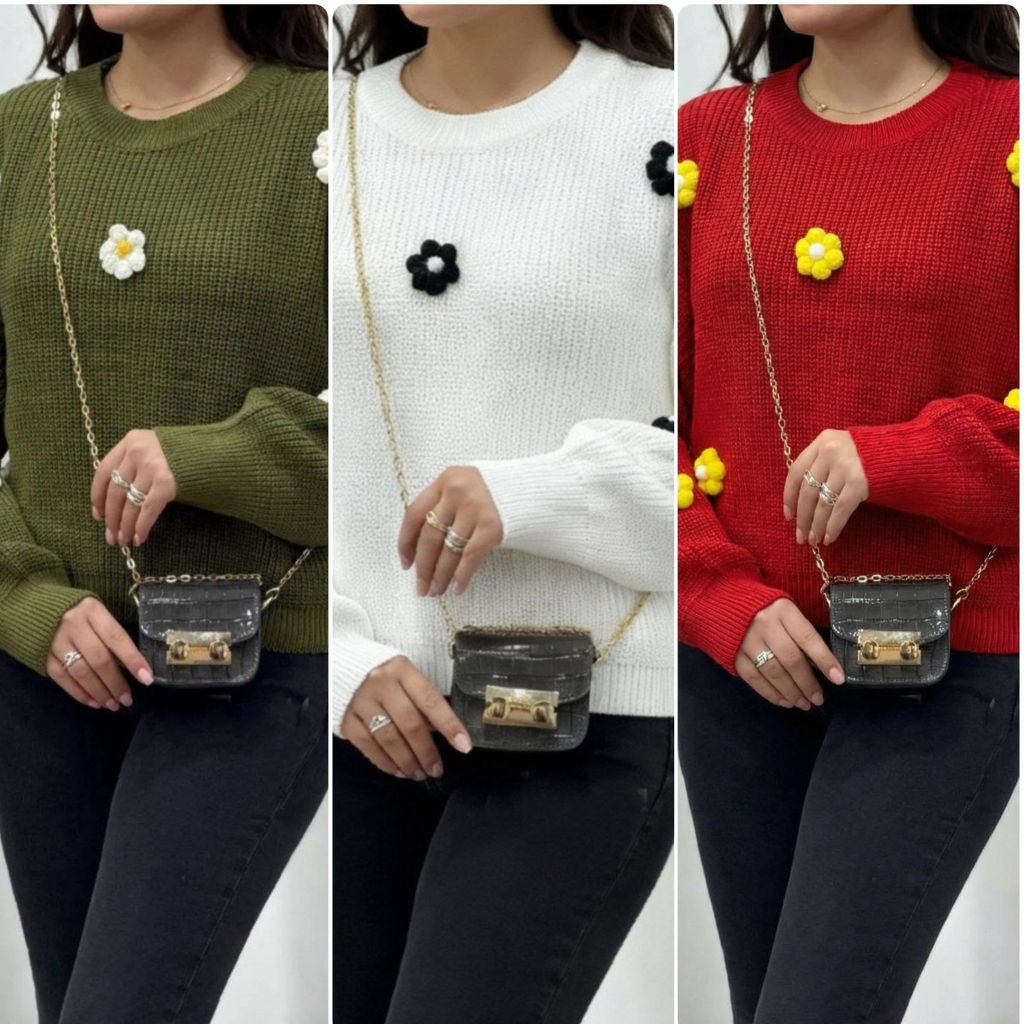 خرید انلاین بلوز بافت زنانه طرح نیلماه