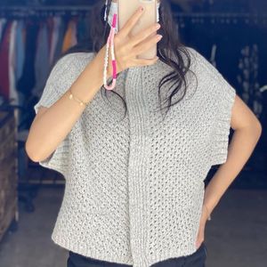 جلیقه زنانه بافت جلو زیپ دار