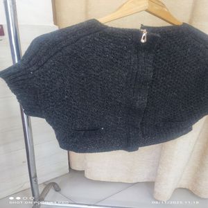 خرید اینترنتی قیمت جلیقه زنانه بافت جلو زیپ دار