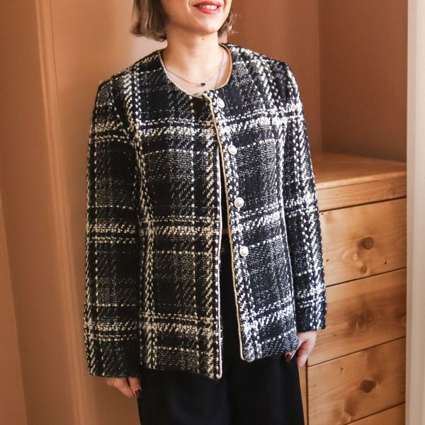 کت زنانه شنل بافت مشکی