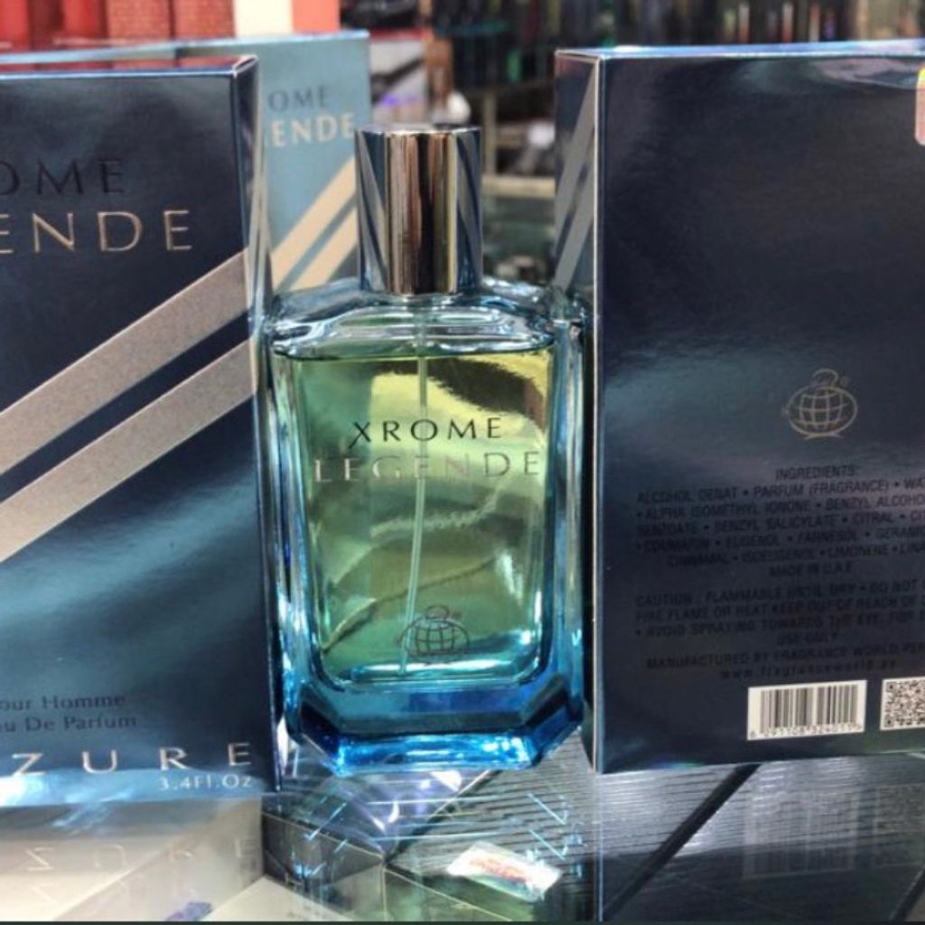 خرید اینترنتی عطر ادکلن مردانه آزارو کروم لجند فراگرنس ورد ایکس روم (Fragrance World Azz
