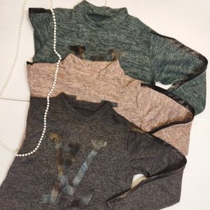 کراپ آستین بلند زنانه kr7tt