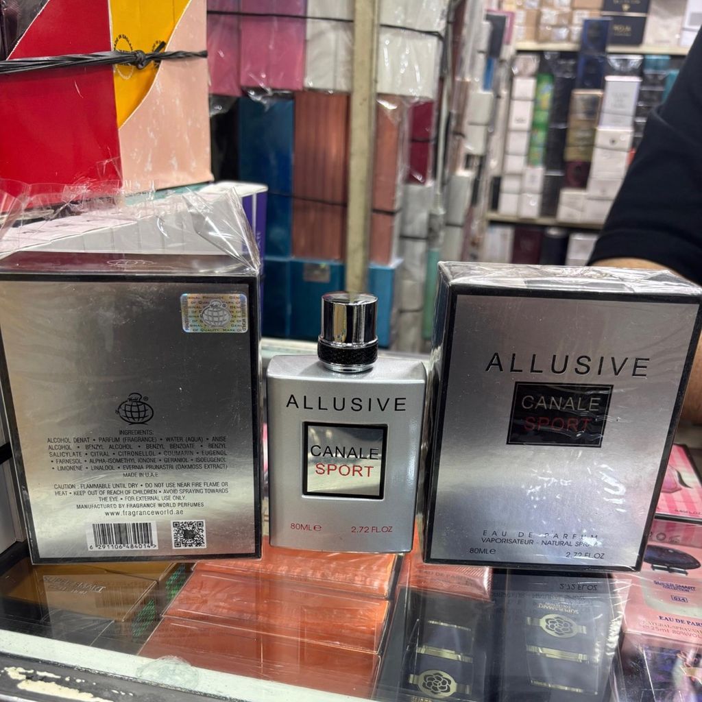 قیمت ارزان ادوپرفیوم زنانه و مردانه Allusive Canale Sport حجم 80 میل فراگرنس ورد Frag