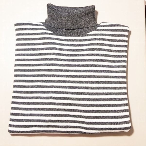 بلوز بافت راه راه یقه اسکی زنانه کد 60