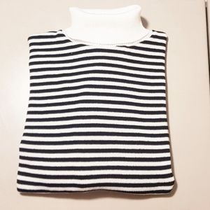 خرید اینترنتی بلوز بافت راه راه یقه اسکی زنانه کد 60