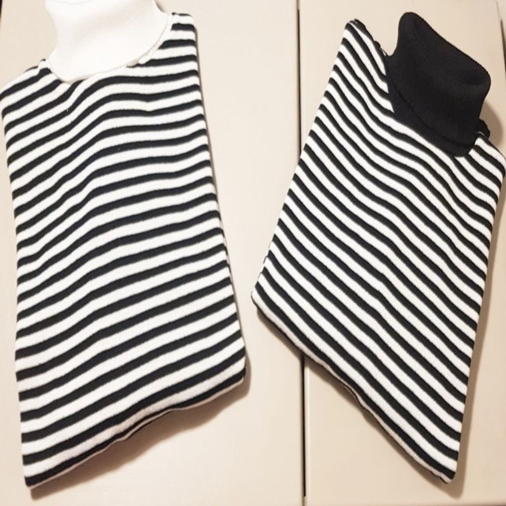 قیمت بلوز بافت راه راه یقه اسکی زنانه کد 60