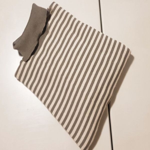 بلوز بافت راه راه یقه اسکی زنانه کد 60