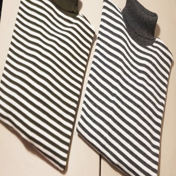 بلوز بافت راه راه یقه اسکی زنانه کد 60