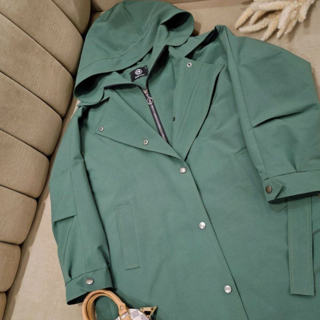 خرید اینترنتی بارونی دو مدله آدرینا رنگ سبز