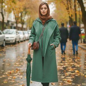 بارونی دو مدله آدرینا رنگ سبز