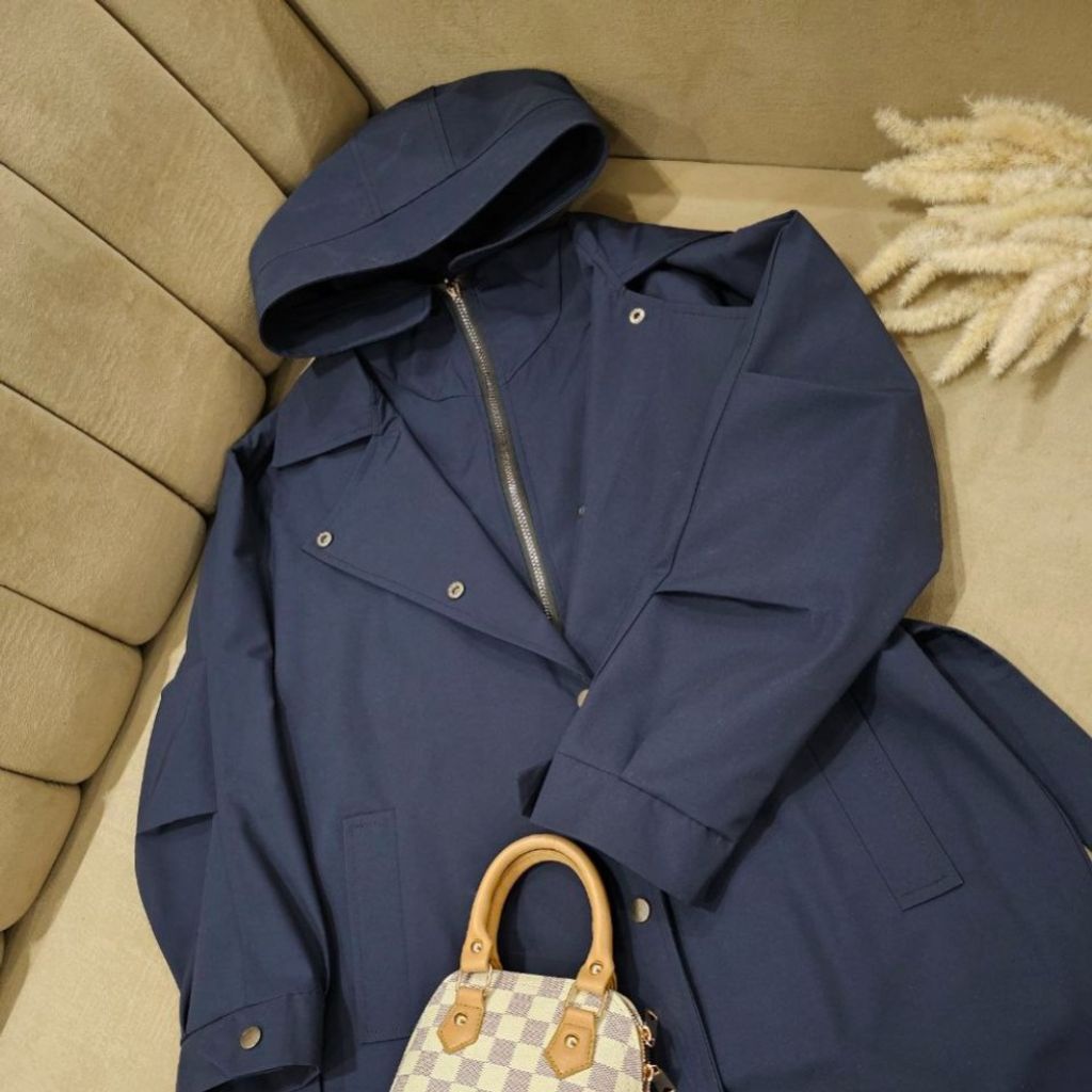 فروش اینترنتی بارونی آستردار دو مدله ذغالی