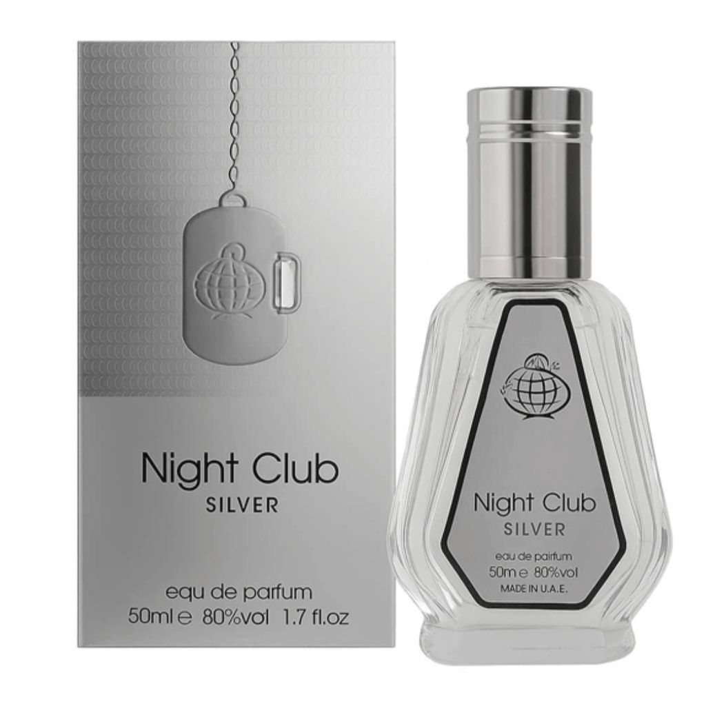 خرید انلاین ادکلن مردانه فراگرنس ورد مدل نایت کلاب سیلور عطر مردانه فراگرنس ورد