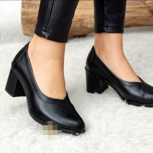 کفش زنانه اداری پاخور عالی پاشنه 7 سانت پیو نرم سبک شرکتی
