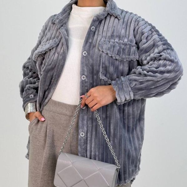 مانتو تدی طرح فتیله ای