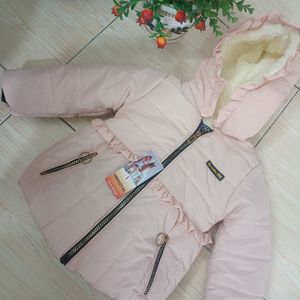 کاپشن گلبهی دخترانه