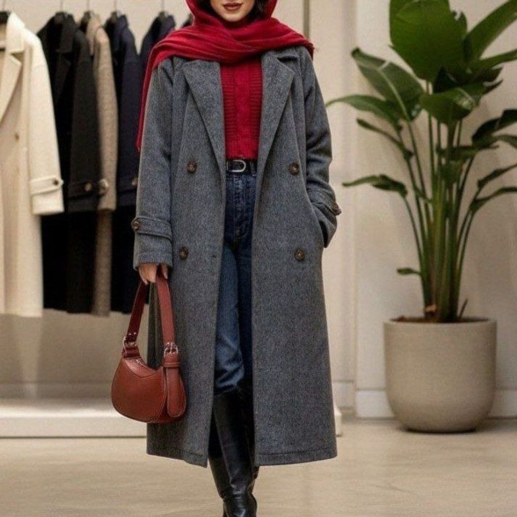 فروش اینترنتی پالتو بلند مخصوص خاص پسندا نورا