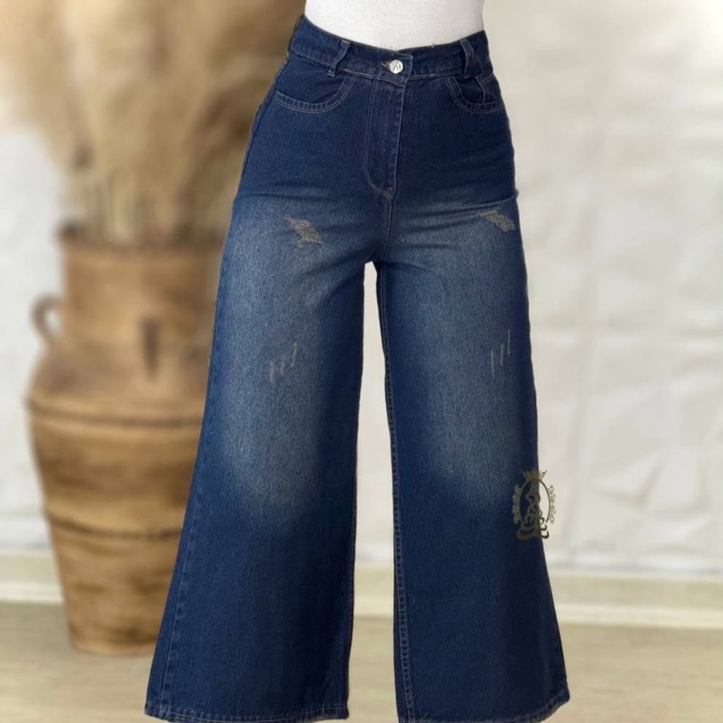 خرید انلاین شلوار واید جین زنانه شهر