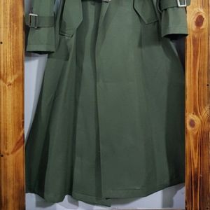 مانتو کتان دو یقه ترکیبی