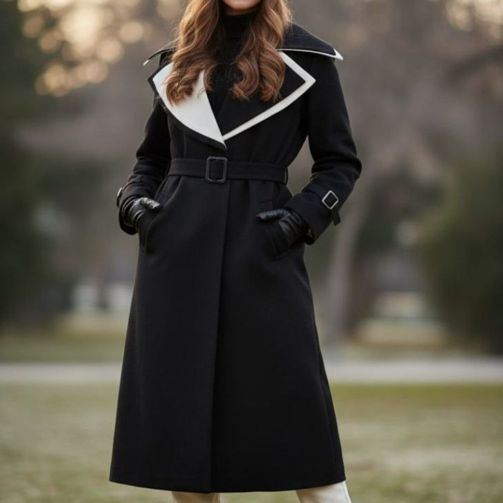 فروش اینترنتی مانتو کتان دو یقه ترکیبی