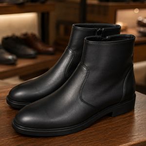 فروش اینترنتی نیم بوت مردانه چرم طبیعی دست دوز مدل آلپاین اسپرت