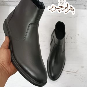 نیم بوت مردانه چرم طبیعی دست دوز مدل آلپاین اسپرت