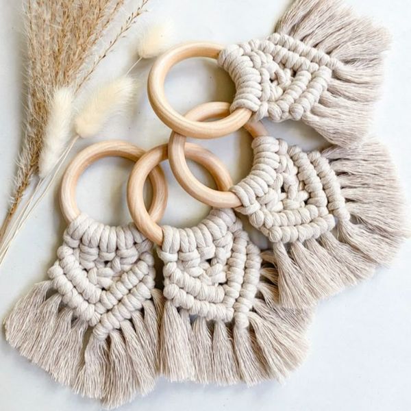 پک 4 عددی دیزاین دستمال میز مکرومه