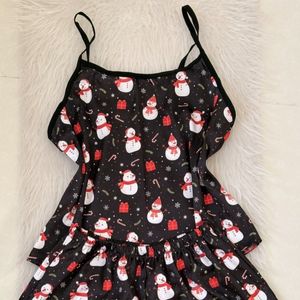 تاپ و شلوارک آدم برفی