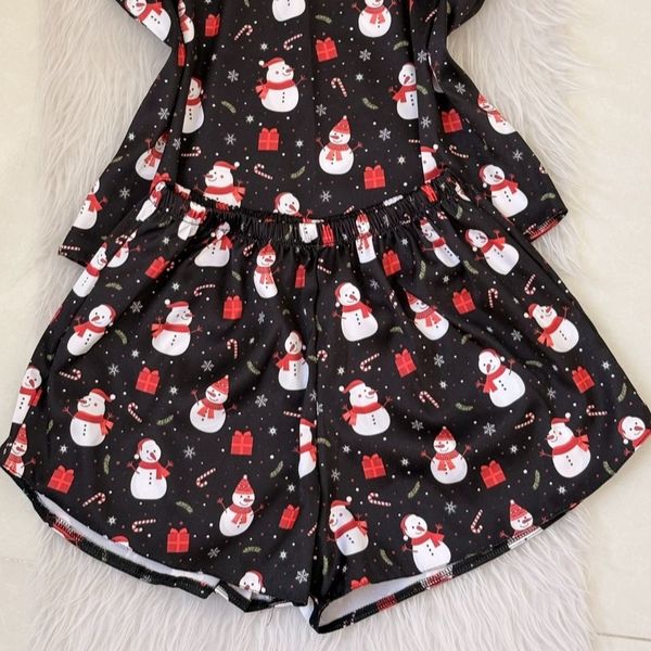 تاپ و شلوارک آدم برفی