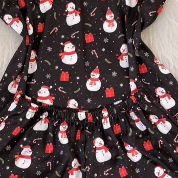 تاپ و شلوارک آدم برفی