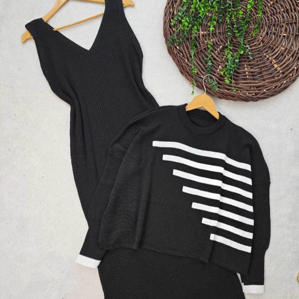 قیمت ست بافت زنانه طرح نیم خط