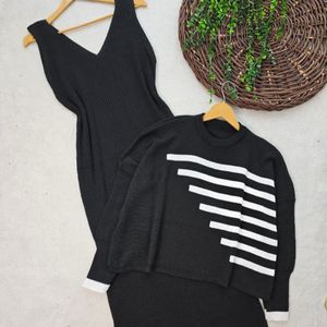 قیمت ست بافت زنانه طرح نیم خط