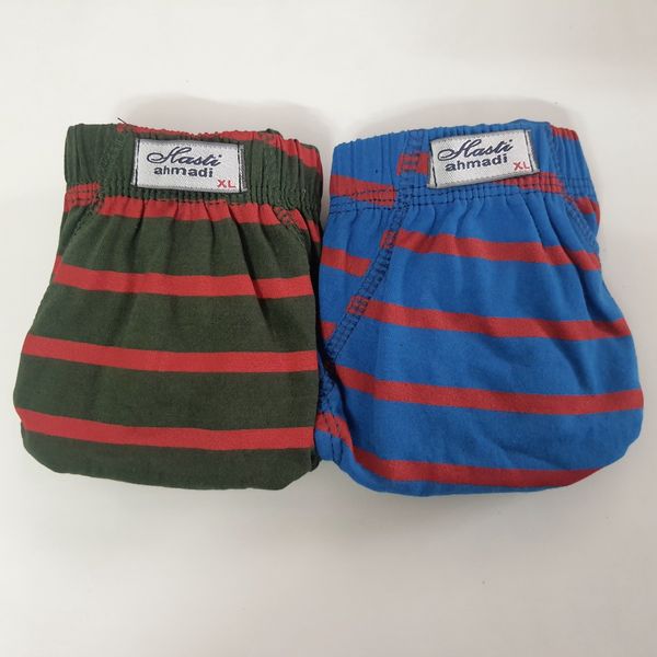 شورت مردانه اسلیپ نخی طرحدار سایز xl بسته 2 عددی