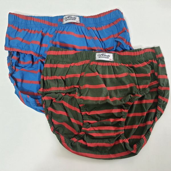 شورت مردانه اسلیپ نخی طرحدار سایز xl بسته 2 عددی