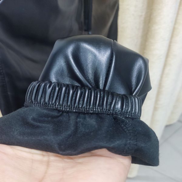 شلوار زنانه چرم دمپا گت دار