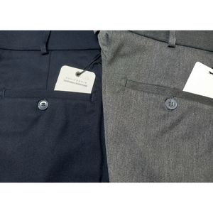 خرید اینترنتی شلوار پارچه کشی راسته طوسی و سورمه ای