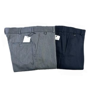 شلوار پارچه کشی راسته طوسی و سورمه ای