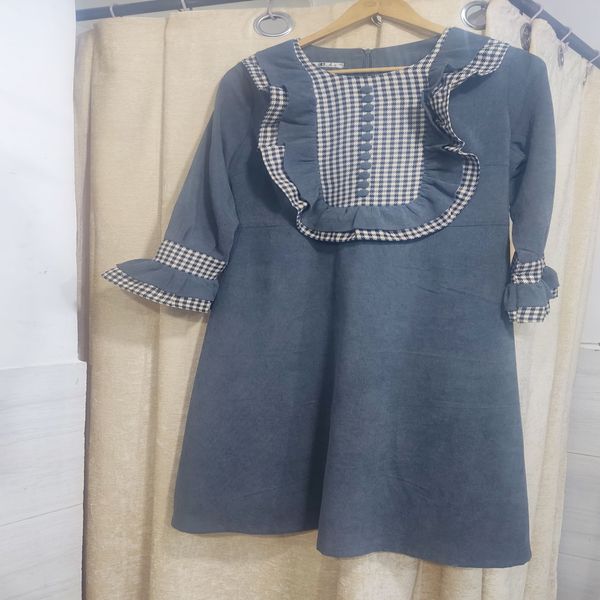 پیراهن زنانه مخمل کبریتی پاییزه