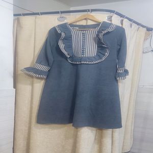 پیراهن زنانه مخمل کبریتی پاییزه