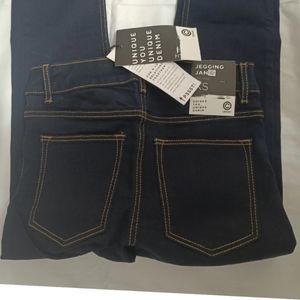 خرید اینترنتی شلوار جین زنانه سورمه ای تیره طرحدار کوبوس مدل moj 24689 jegging