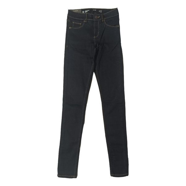 شلوار جین زنانه سورمه ای تیره طرحدار کوبوس مدل moj 24689 jegging