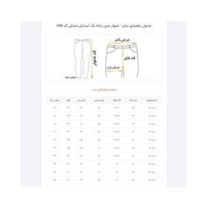 فروش اینترنتی شلوار جین زنانه مدل بگ استایل رنگ مشکی
